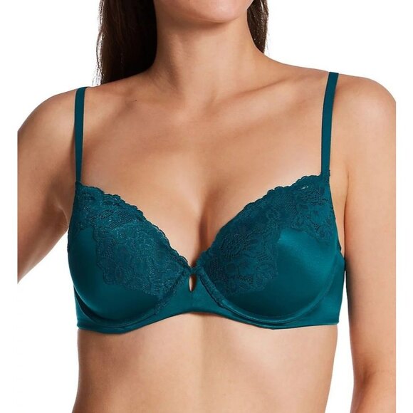 Maidenform Women's Comfort Devotion Love Your Lift Underwire Bra in Green | Size - Picture 1 of 6